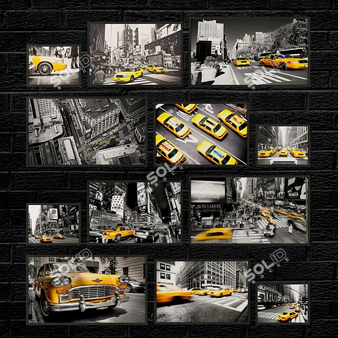 NY Taxi Collection: Stunning Photos 3D model image 1