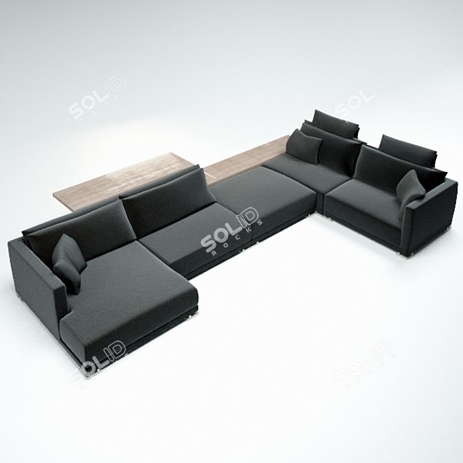 Poliform Bristol 04: Elegant and Versatile Furniture 3D model image 1