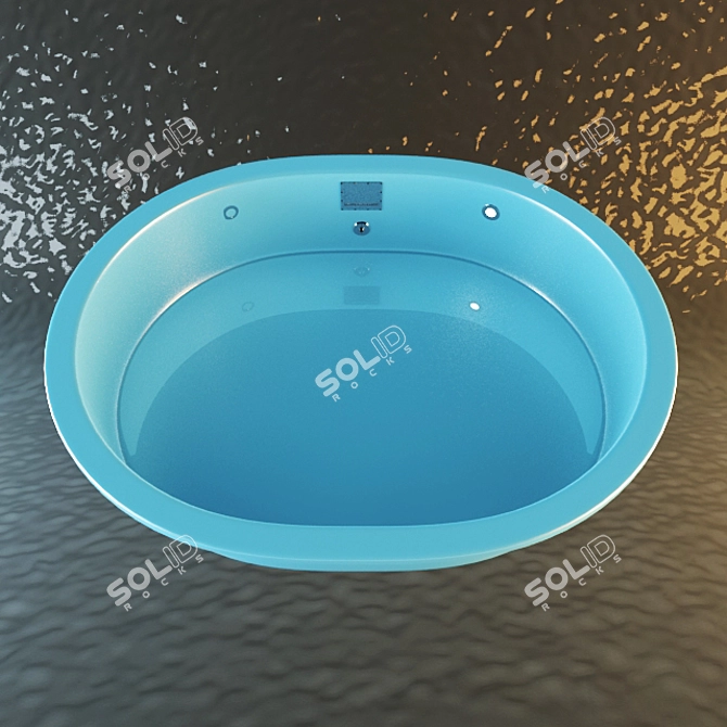 Composite Pool: 3000x2400 Size, with Additional Accessories 3D model image 1