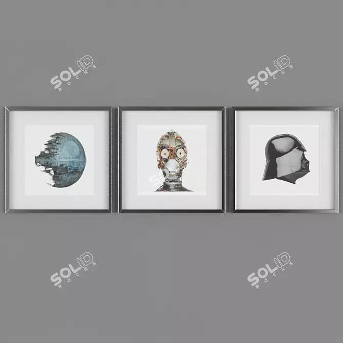 Star Wars Art Print 3D model image 1