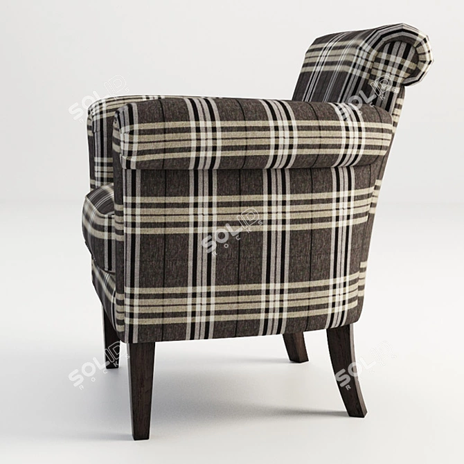 Luxurious Lamis Armchair: A Stunning Addition to Your Home 3D model image 3