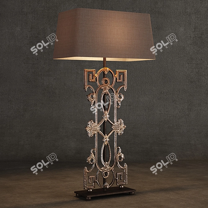 Elegant Caprice Table Lamp: TL051-1-LGB 3D model image 1