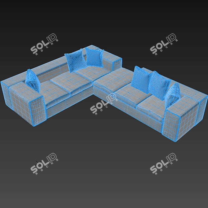  Elegant Springfield Sofa 3D model image 3