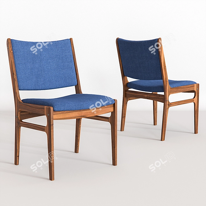 Modern West Elm Coppice Armchair 3D model image 2