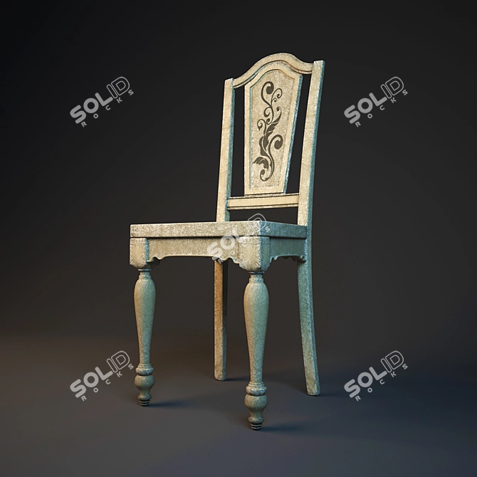 Scratched Chair - Hooker 3D model image 3