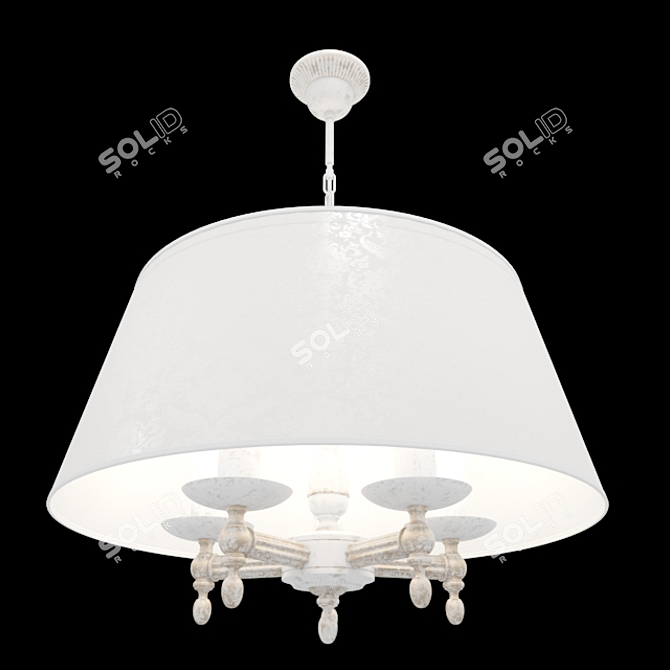 Roksana Alfa Chandelier 18536: Elegant Lighting 3D model image 1