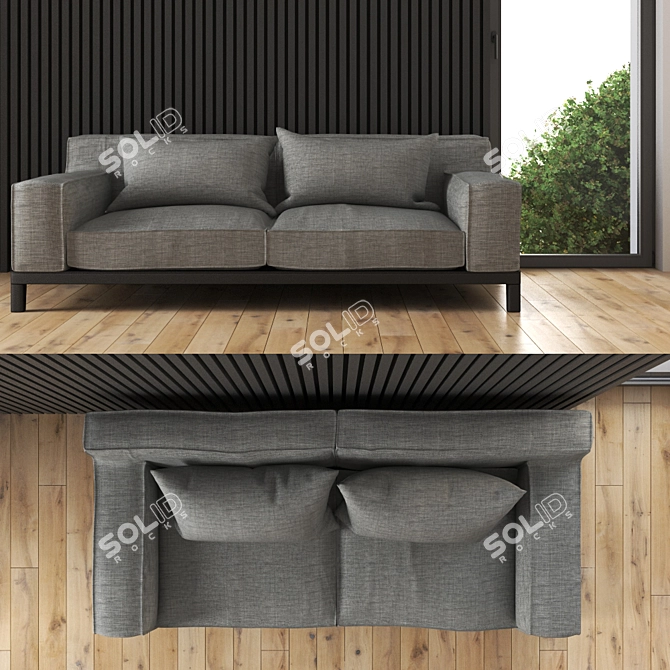 Oxford Sofa: Contemporary Elegance for Your Living Space 3D model image 1