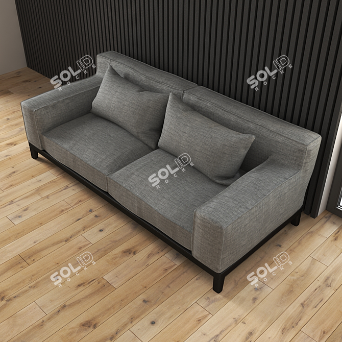 Oxford Sofa: Contemporary Elegance for Your Living Space 3D model image 2