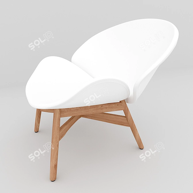 Gloster Dansk Teak Lounge Chair 3D model image 1