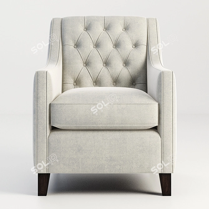 Debora Armchair - Modern Elegance for Your Home 3D model image 2