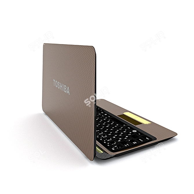 Toshiba Satellite l655-1d7 Laptop 3D model image 2