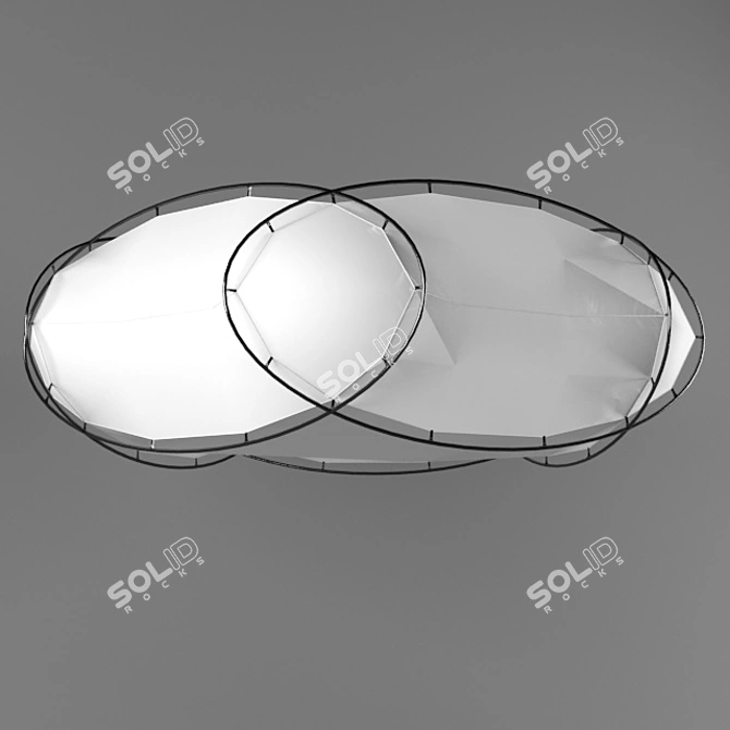 Minimalist LED Pendant Light 3D model image 1