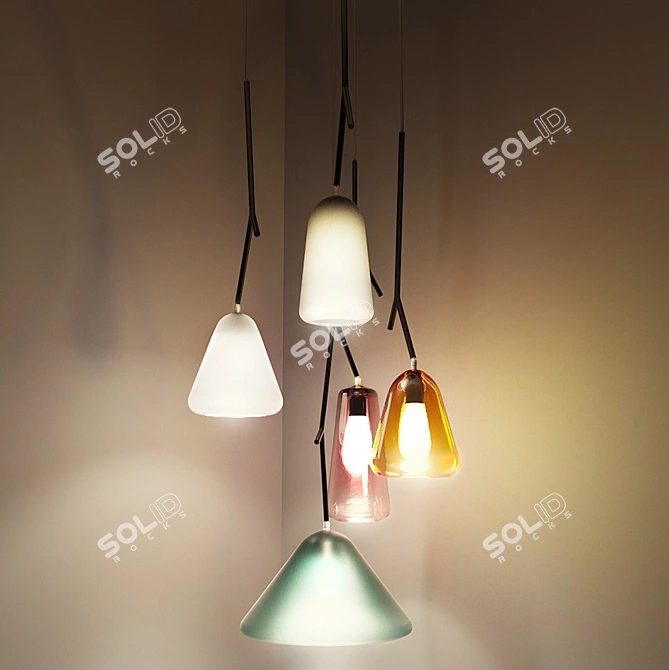 Vanamo Pendant Lamp: Modern Minimalist Lighting 3D model image 2