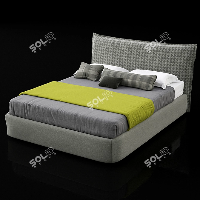 Bolzan Letti Handsome Bed - Luxury in Design 3D model image 1