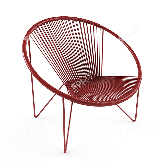 Elegance in Strings: String Chair 3D model image 1
