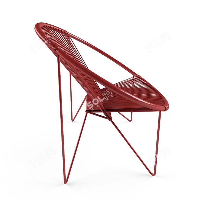 Elegance in Strings: String Chair 3D model image 2