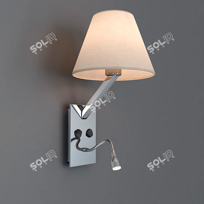 Contemporary Jazz Wall Light 3D model image 1