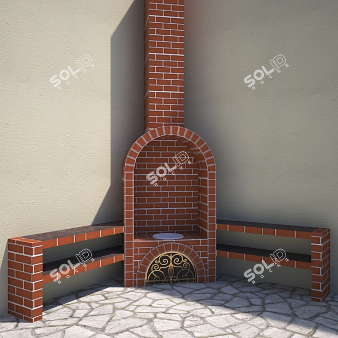 3-in-1 BBQ Delight 3D model image 2