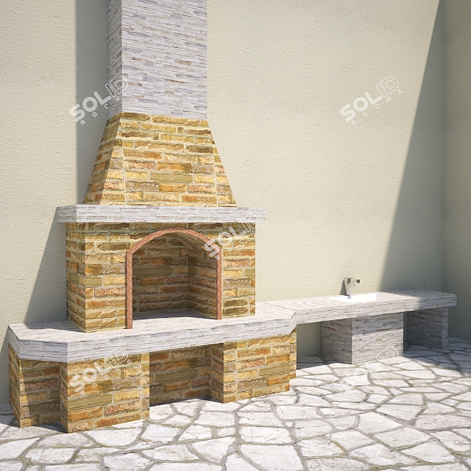 3-in-1 BBQ Delight 3D model image 3