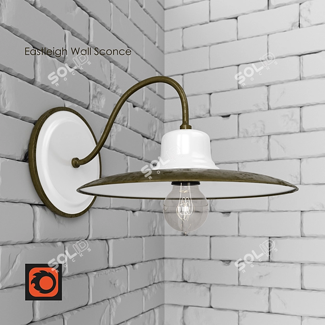 Eastleigh Modern Wall Sconce 3D model image 1