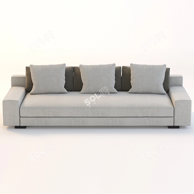 Christian Liaigre Augustin Sofa: High-quality, Realistic 3dsmax Model 3D model image 2