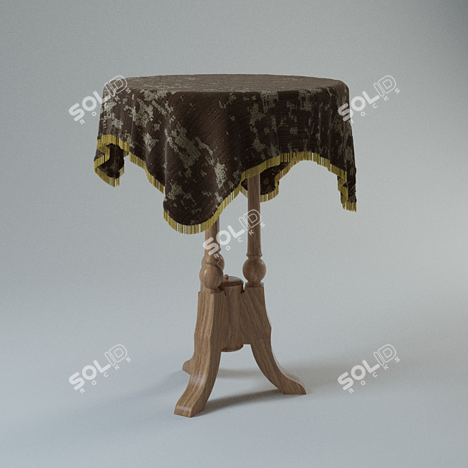 Elegant Table Atmosphere 3D model image 1