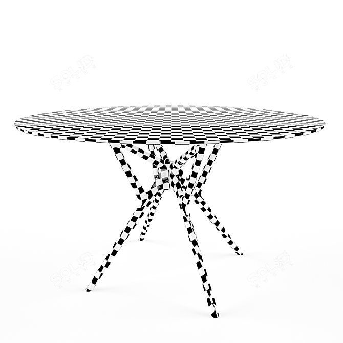 Elegant Porada Icaro Glass Table 3D model image 3