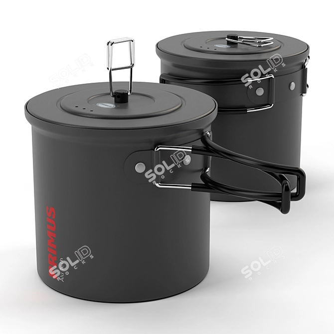 Primus 1L AluPot: Lightweight Outdoor Cookware 3D model image 1