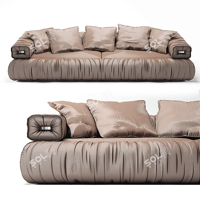 Saint Moritz Sofa: Luxurious Elegance 3D model image 1