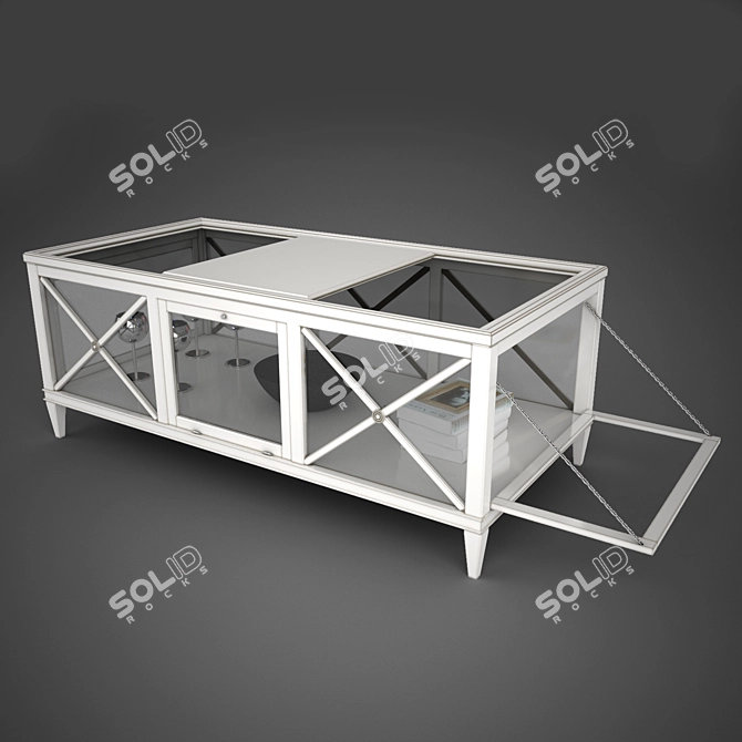 Tosato Rectangular Coffee Table 3D model image 1