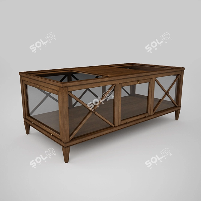 Tosato Rectangular Coffee Table 3D model image 2