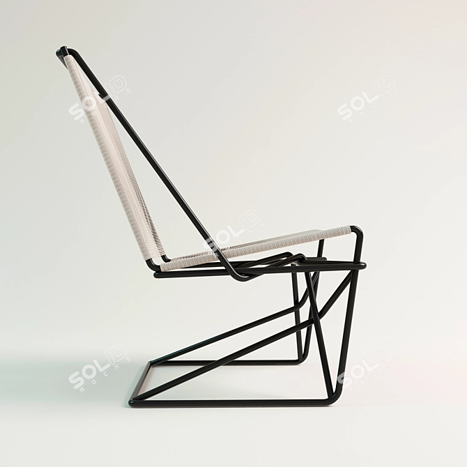 Title: CR45 Cantilever Chair 3D model image 2