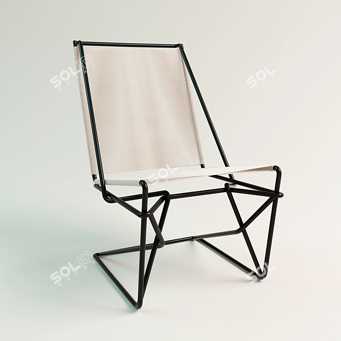 Title: CR45 Cantilever Chair 3D model image 3