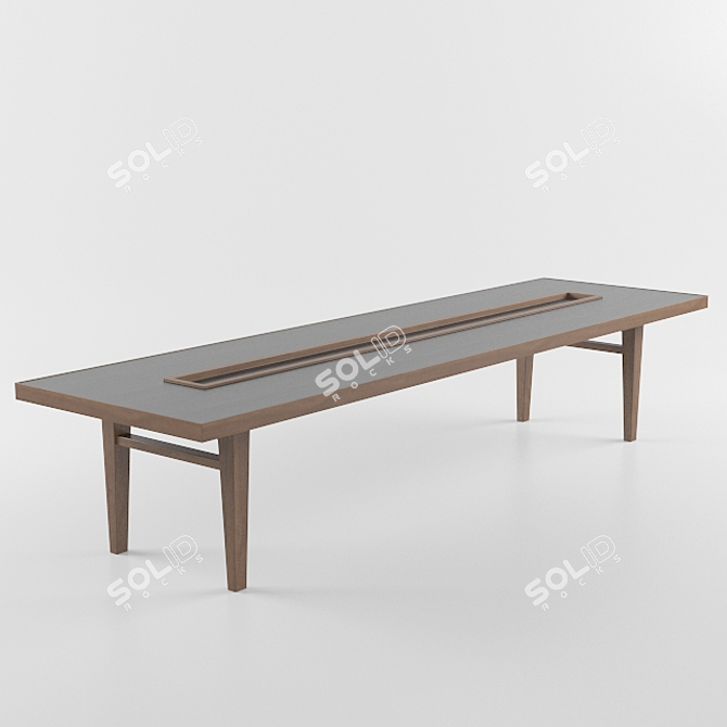 Studio Communal Table: Elegant & Functional 3D model image 1