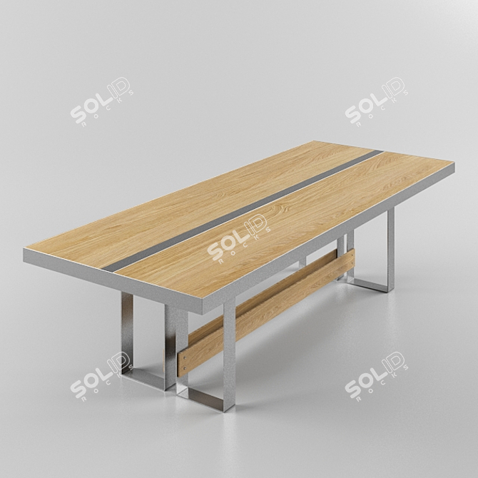 Elegance Conference Table 3D model image 1