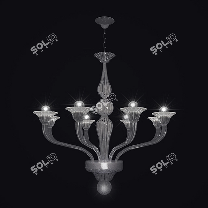 Antica Murano Italian Chandelier 3D model image 1