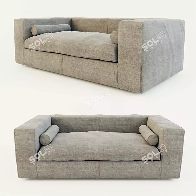 Elegant POGGIOLUNGO Sofa by Flexform 3D model image 1