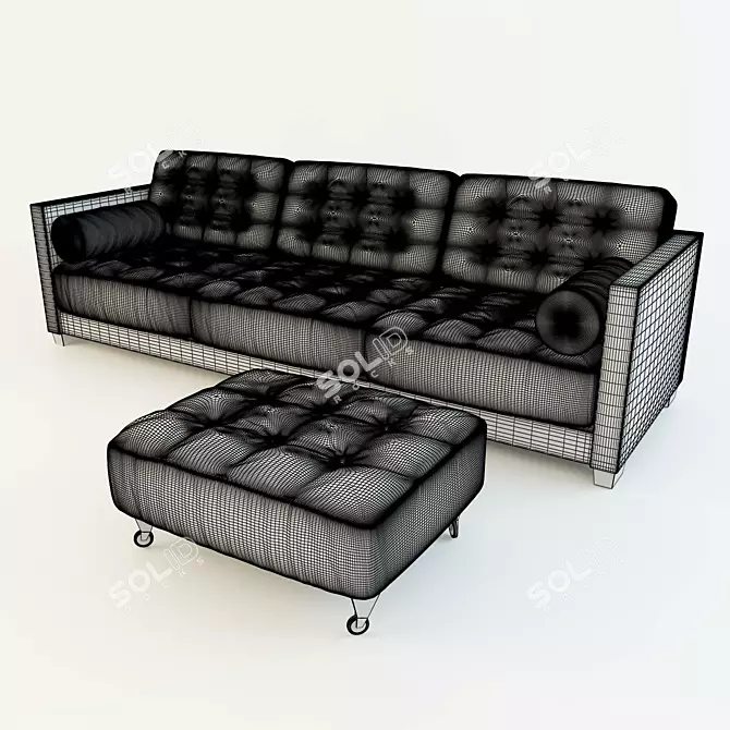 LE CANAPE Sofa: Stylish and Versatile 3D model image 2
