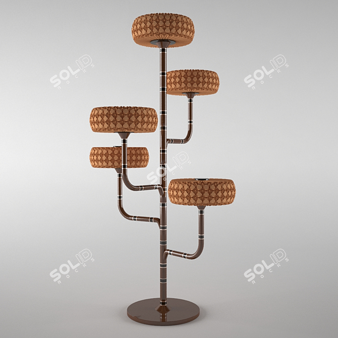 Elegant Modern Floor Lamp 3D model image 1