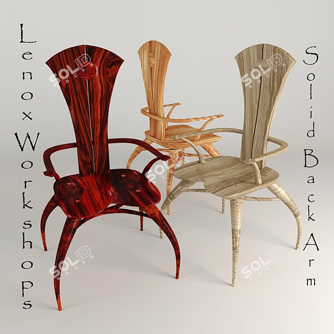Windsor Heritage Arm Chair - Classic Design 3D model image 1
