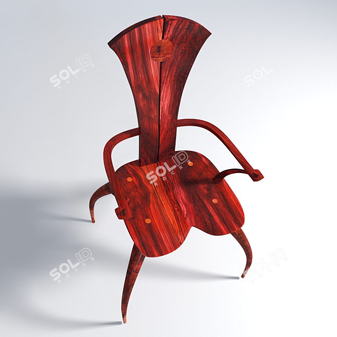 Windsor Heritage Arm Chair - Classic Design 3D model image 2