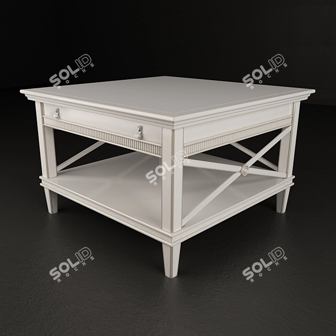 Square Tosato Table (Limited Edition) 3D model image 1