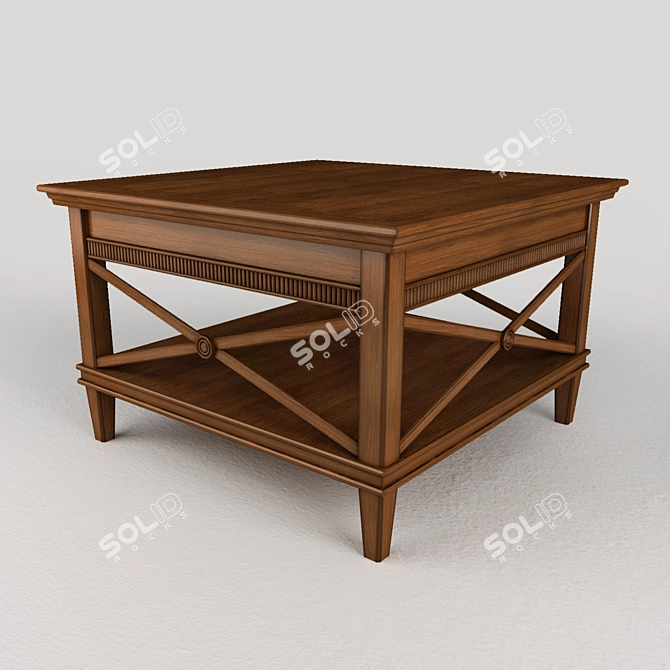 Square Tosato Table (Limited Edition) 3D model image 2