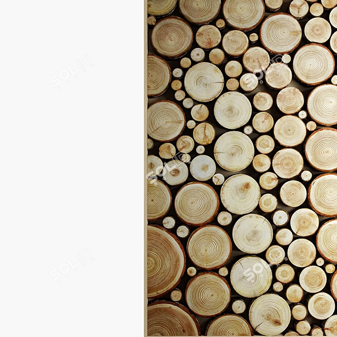 Premium Wood Panel: 1000x1000mm, UV Mapped & V-Ray Rendered 3D model image 3