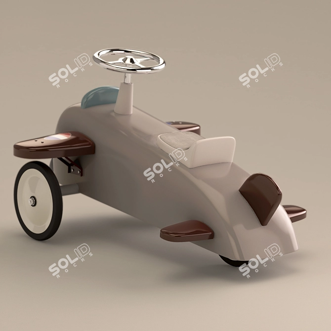 Speedster Plane: The Ultimate Kids' Toy! 3D model image 2