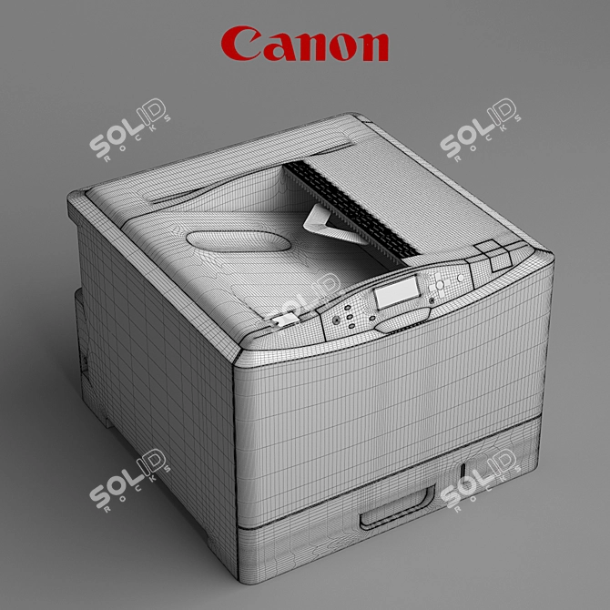 Canon LBP7780Cx Laser Printer 3D model image 2