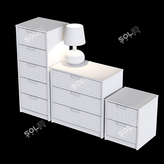 Organize Your Space with IKEA ASKVOL Storage Systems 3D model image 3