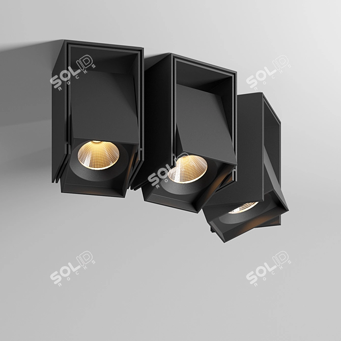 Modular Rector Recessed: Customizable Illumination Solution 3D model image 1