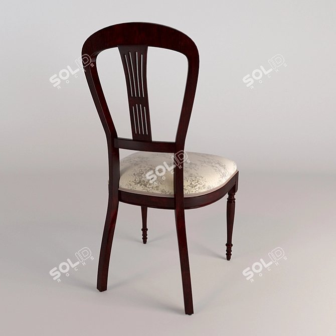 Moderna Chair: Italian Design at Its Finest 3D model image 2