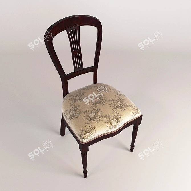 Moderna Chair: Italian Design at Its Finest 3D model image 3